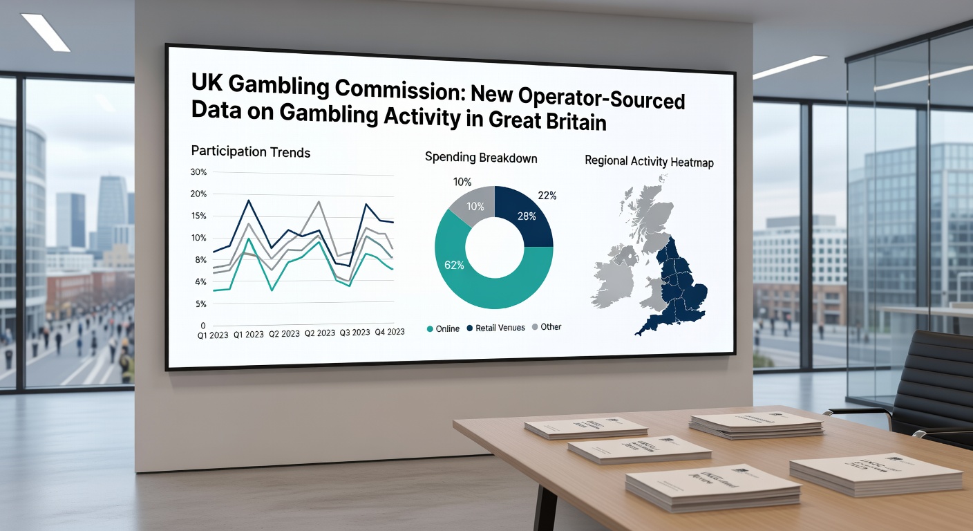 Close-up of bookmaker's stand at a racecourse, stacks of cash and betting slips amid the festival crowds